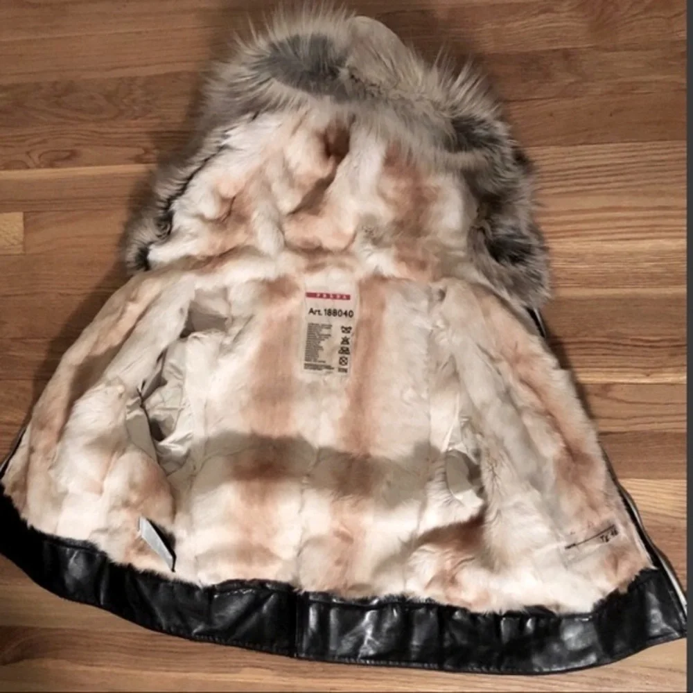 Prada fur lined hooded jacket - Picture 7 of 8